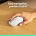 Logitech M196 Bluetooth Wireless Mouse, Compact and Portable Mouse for Laptops, Tablets and More, 12-Month Battery, Smooth Tracking, Compatible with PC and Mac, Windows and macOS - Off White