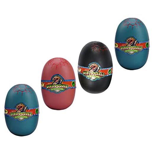 Toyvian 4St Dinosaur Kläckande Ägg Dino Ägg Leksaker Dinosaur Pussel Toy Dinosaur Odla Ägg Utbildningsfiguren För Barn Festförråd ( Slumpmässig Stil )