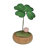 リュウコドウ ゆらゆらクローバー ブタ 置物 幅4×奥行4×高さ6.5cm 40-361G リュウコドウ ゆらゆらクローバー ブタ 置物 幅4×奥行4×高さ6.5cm 40-361G
