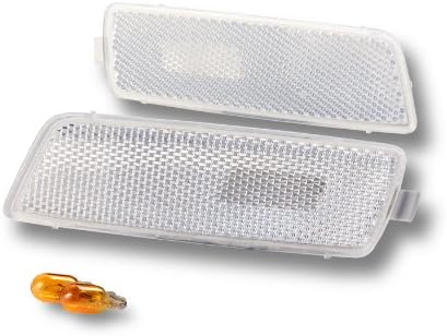 Clear Vw Jetta Rabbit Gti R32 Mk5 06-09 & Mk6 Golf R Front Bumper Side Markers Lights