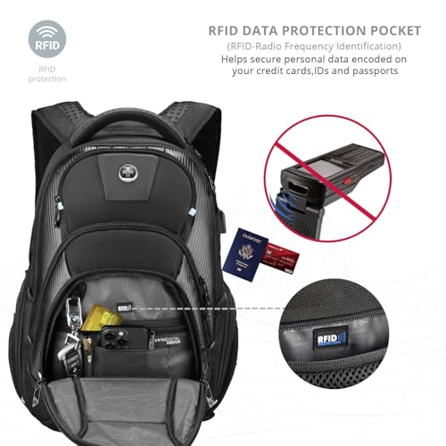 Image of Swissdigital Design Laptop Backpack with Apple Find My Network SD1643FB-01