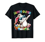 Funny Dabbing Bunny Easter Happy Easter for Boys Girls Adult T-Shirt
