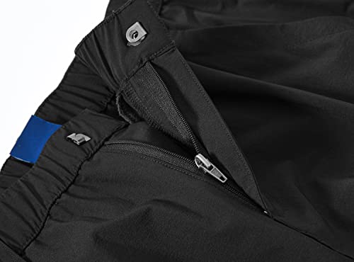YSENTO Women's Hiking Pants Lightweight Stretch Quick Drying UPF 50 Camping Travel Work Cargo Pants 6 Pockets Black Size XS by YSENTO - Used condition - Image 3