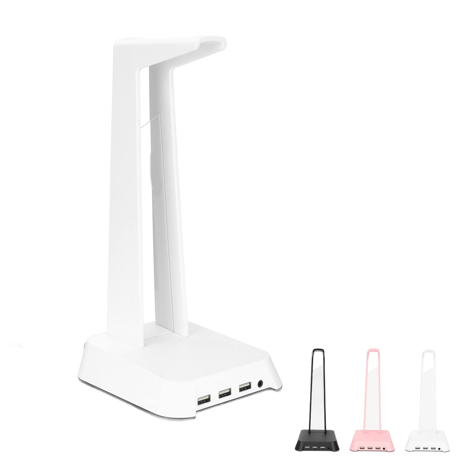 Supporto per Cuffie RGB con Caricatore USB, Supporto per Display per Cuffie da Gioco Rimovibili e Incandescente per Giochi da Tavolo da Tavolo del Giocatore Auricolari Regali per Fidanzati(Bianco)