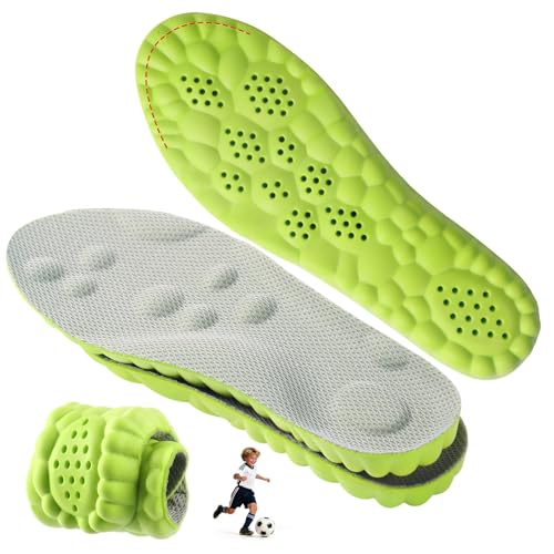 4D Cloud-Soft Comfort Insoles for Kids and Youth - Memory...