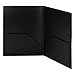Smead Frame View Poly Two-Pocket Folder, Letter Size, Black, 5 Per Pack (87705) (Pack of 1)