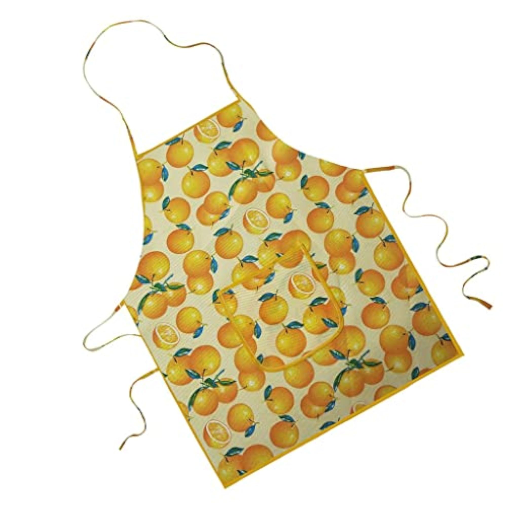 Printed Cotton Fruit Pattern Apron for Unisex Cooking