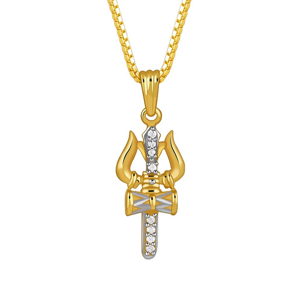 giva 925 Silver Dual Tone Mahadev Trishul Silver Pendant With Box Chin For Him|Necklace to Gift Women & Girls|With Certificate of Authenticity and 925 Stamp|6 Months Warranty-picture-54