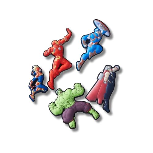Crocs Jibbitz Charms,Avengers 5PCk