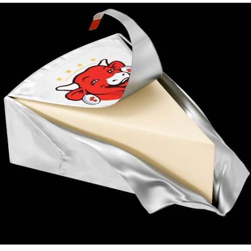 Laughing Cow Original Creamy Swiss Cheese 6 oz each (3 Items Per Order)