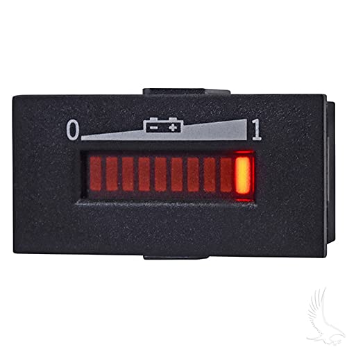 Red Hawk CGR-109 Charge Meter Compatible With/Replacement For Club Car 101814201, Yamaha JR1-H831C-10-00 golf carts