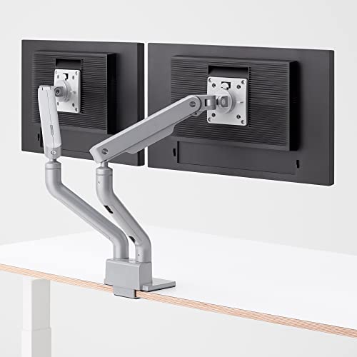 Image of Fully Jax Monitor Arm - fits up to 35 inch Computer Display (Dual, Silver)