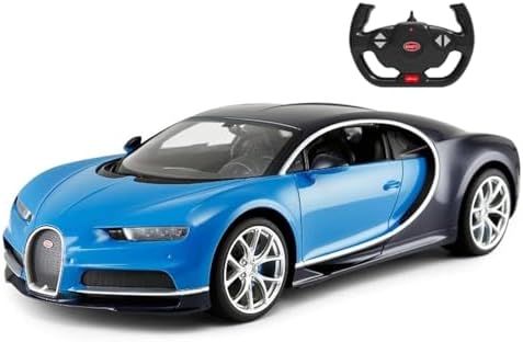 PowerTRC Official Licensed Bugatti, R/C Bugatti Chiron 1/14 Scale Model Sports Car w/Headlights Gift Ideas Birthday for Adults & Boys Ages 6+ Years Blue image 5