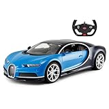 PowerTRC Official Licensed Bugatti, R/C Bugatti Chiron 1/14 Scale Model Sports Car w/Headlights Gift Ideas Birthday for Adults & Boys Ages 6+ Years Blue