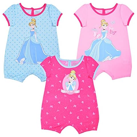Disney Baby Cinderella 3 Pack Rompers Cover