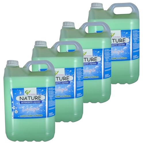 Detergente Líquido para Ropa – 20L Total (4x5L) – Aroma Fresco Nature – Limpieza Efectiva para Hogar y Uso Profesional