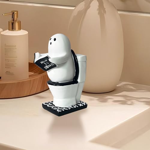 Fantasma leyendo libro figura para solucionar espacios vacíos en repisas 7