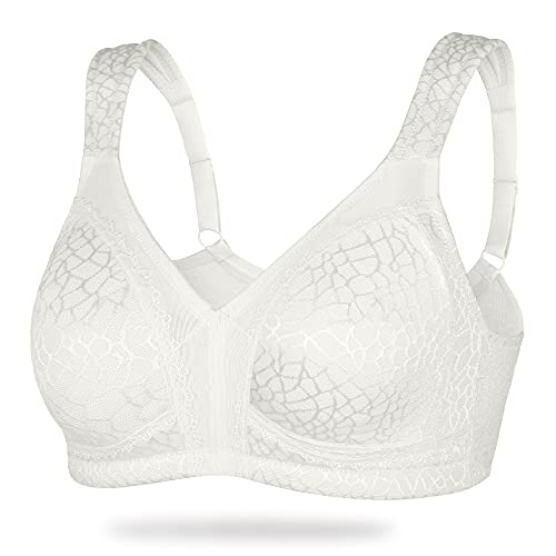 Image of Unpadded Plus Smooth Wirefree Bra Nonpad (42D, Hell White)
