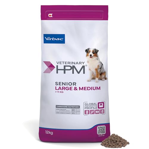 Virbac Veterinary HPM Vet Dog Senior M/L Nourriture pour Chien 12 kg