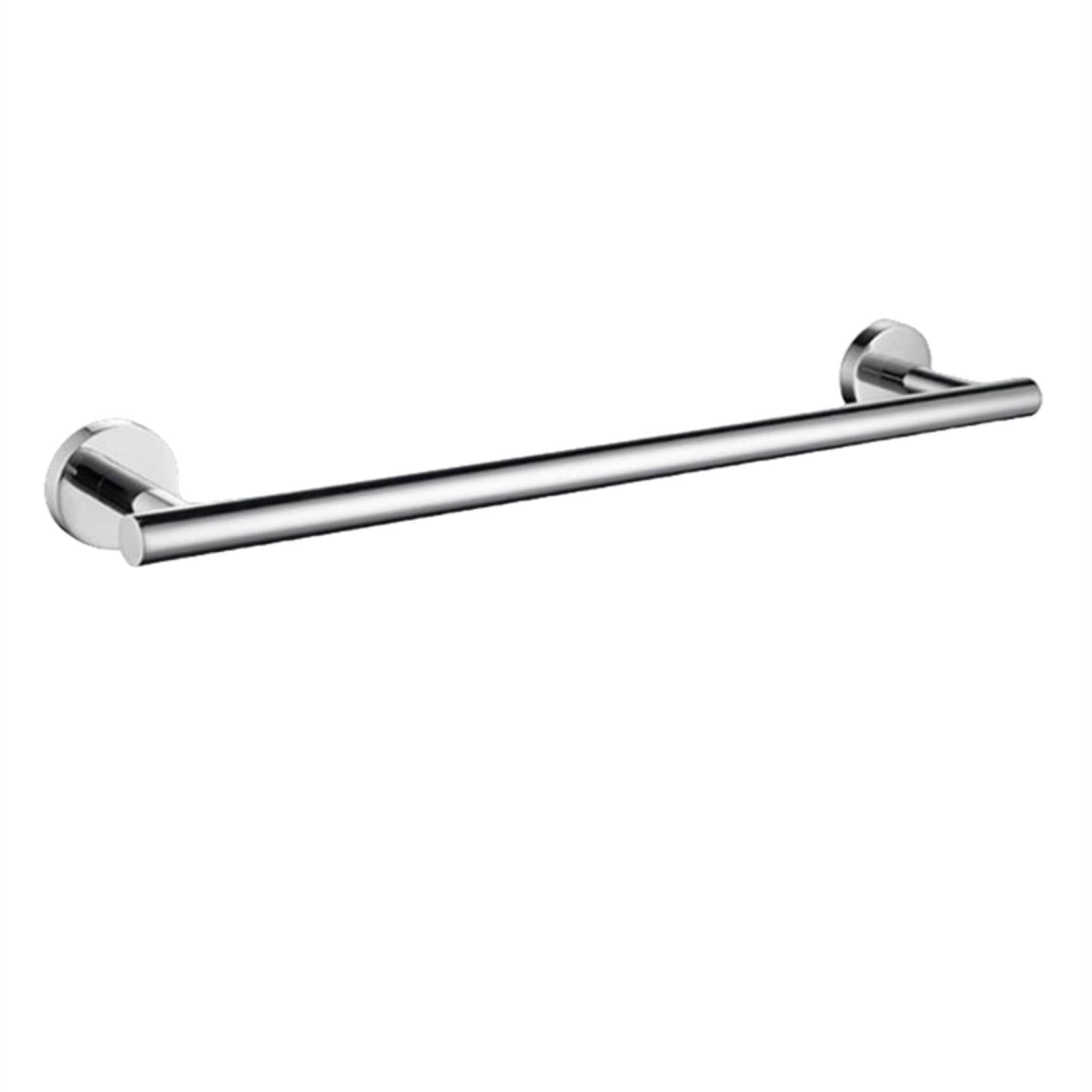 Porte-serviettes mural rond en inox pour une douche ordonnée et zen