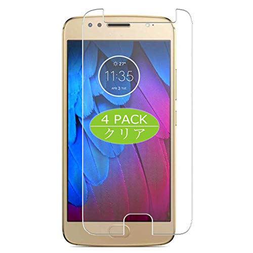 VacFun 4 Piezas Protector de Pantalla, compatible con Motorola Moto G5S, Screen Protector Película Protectora (Not Cristal Templado) NuevaVersión