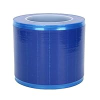 ZASCHMOY Einweg-Schutzfolienrolle, Barrierefolie mit Sollbruchstellen-Design für Isolierung und Geräteschutz, 1200 Blatt Pro Rolle (blau transparent)