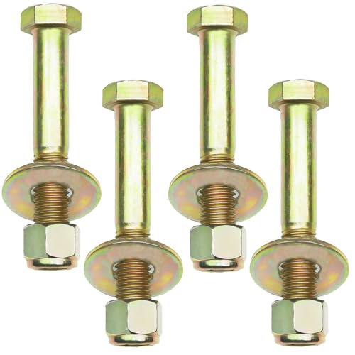 Image of 3 /4 inch x 4-1 /2 inch Hex Head Bolt by Color Galvanization with Nylon Lock nut and Large Size Washer Assortment Kit,Alloy Steel,Grade 8.(4pcs Pack). by Metalsuberg