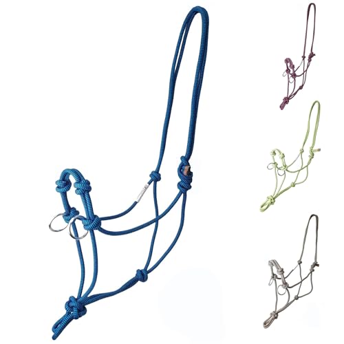 Tahoe Tack Copper Tip® Series Horse Training Rope Halter – 4 Knot, 1/4