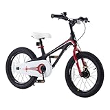 RoyalBaby Kids Bike 14 Inch Lightweight Magnesium Alloy Toddlers Bicycle Boys Girls Ages 3-5 Years, Black