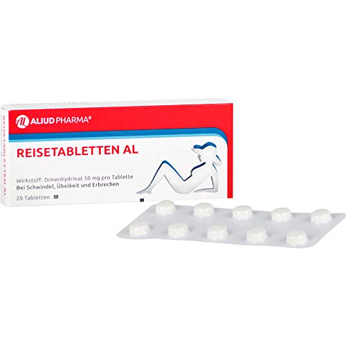 Reisetabletten AL bei Schwindel, Übelkeit und Erbrechen, 20 St. Tabletten