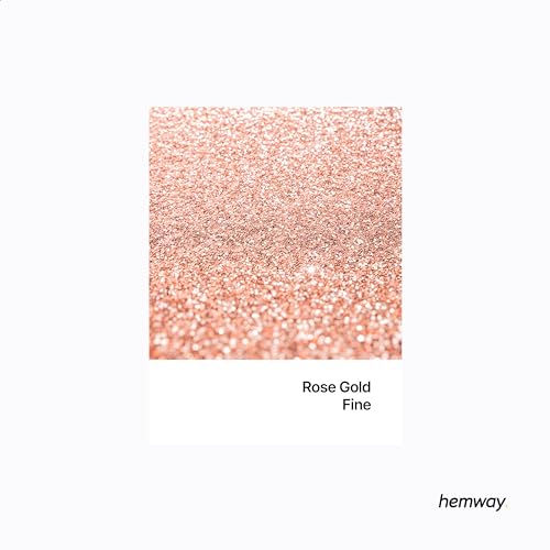 Image of Hemway Automotive Metal Flake Glitter FINE 1 /64 inch 0.015 inch 0.4mm 375 microns Paint Additive Metal Flake 100g for use with Car Bike Van Truck Wagon Automotive Spray and Spray Painting (Rose Gold)