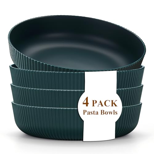 Kyraton Pasta-Schalen Set von 4, Unzerbrechliche Kunststoff-Schalen...