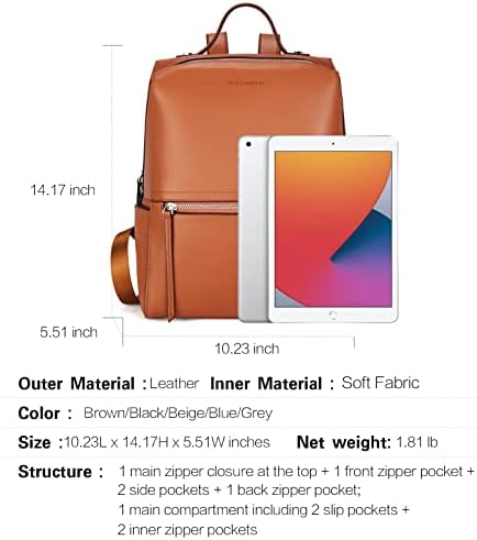 BOSTANTEN Genuine Leather Backpack 