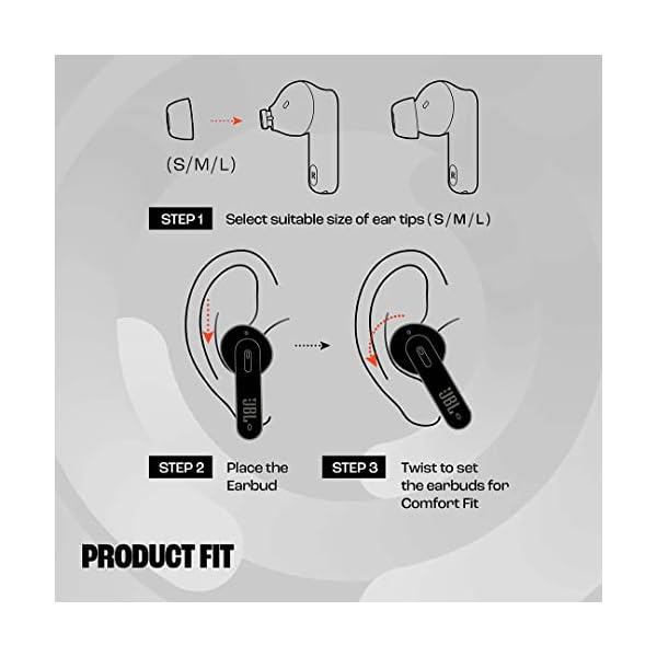 JBL Tune 230 NC TWS – Wasserfeste, True-Wireless In-Ear-Kopfhörer mit Noise-Cancelling in Blau – Mit bis zu 40 Stunden… – Bild 8