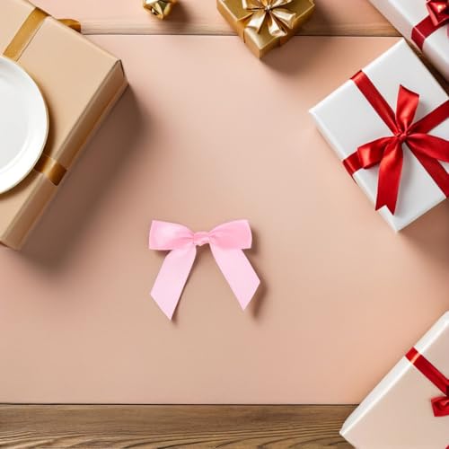 Mini lazos de manualidades para decorar regalos pequeños sin hacer nudos 8