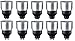Produktbild 10x Paulmann Energiespar Reflektor 230V GU10 9W 9 Watt 51mm 2700K KH88231
