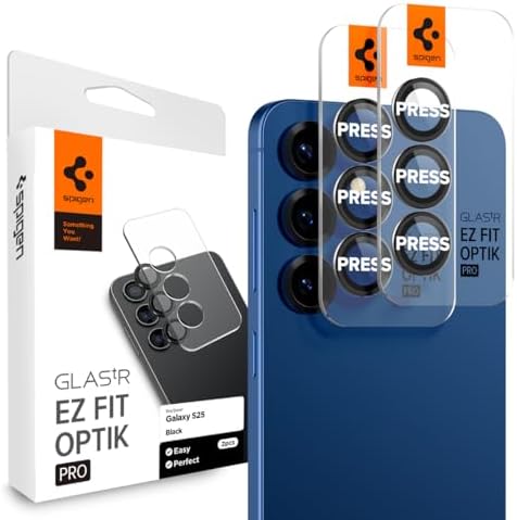 Spigen Optik Pro [2 Pack] Camera Lens Protector for Samsung Galaxy S25