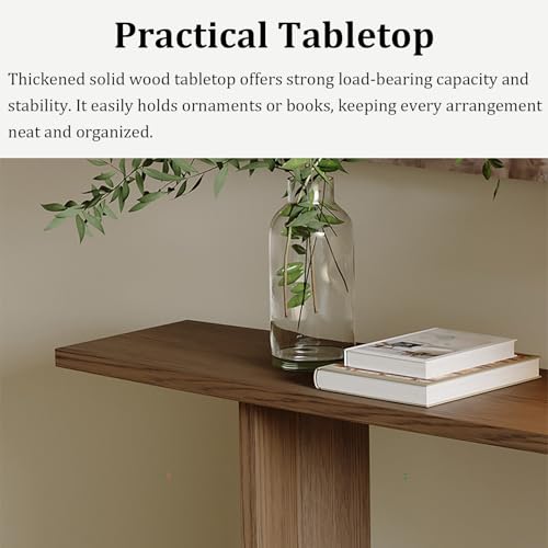 Consola de pasillo de madera maciza para decorar tu salón con estilo 7