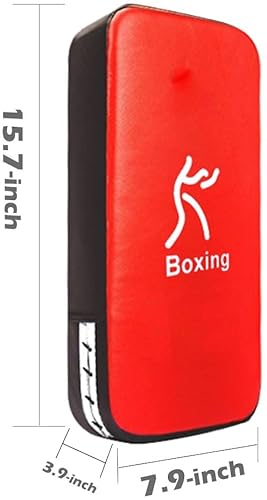 Luiceabc One Karate Taekwondo Boxing Kick Punch Adjustable Soft Shield Durable Training Pad For Boxing,Training And Protecting Your Palm,Wrist And Decreasing The Shock (Red) #TOP6