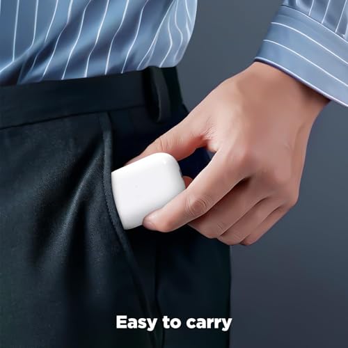 Image of Wireless Charging Case Replacement Compatible with AirPod Pro 1st & 2nd Generation, AirPod Pro 2 Charging Case with Bluetooth Pairing Sync Button,White(No Headphones)