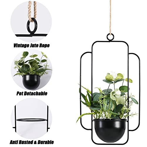 Zhujerry Hanging Planters For Indoor Plants, Artificial Hanging Plants Small Fake Potted Plants For Office Wall Home Outdoor Decor #TOP7