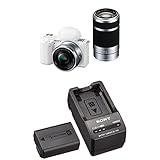 SONY(ソニー) 【ZV-E10Y と バッテリー/チャージャー セット】 長時間撮影したい方に。ZV-E10Yダブルズームレンズキット ホワイト + ACC-TRW