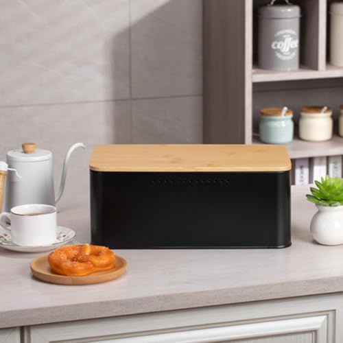 BlissfulAbode Panera con tapa de madera para encimera de cocina