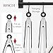 RFSCDI Stainless Steel Kitchen Tongs & Basting Brush Set – Heat Resistant Up to 600°F, Metal Locking Tongs for Cooking, Grilling, Baking & Barbeque (Silver, 9+12 inch)