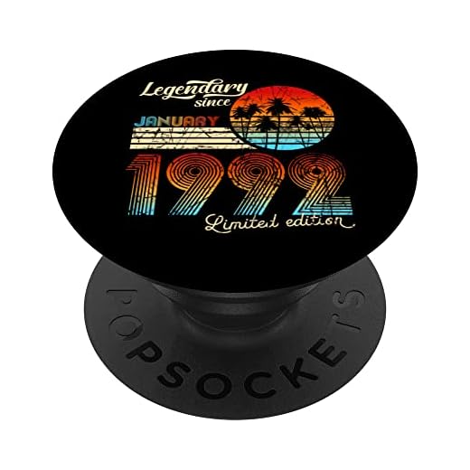 Cumpleaños Legendario Desde Enero De 1992 Regalo. PopSockets PopGrip Intercambiable