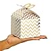 Best Paper Greetings Readymade Mini Gable Party Favor Boxes - 36 Pack Gold Polka Dot, 3.7 x 3.2 x 3.7 In - Thank You Boxes for Candy - Cookies & Small Treats