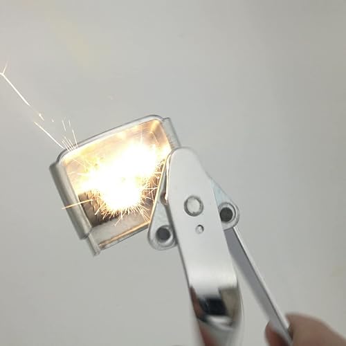 Miniatura 7 de Lanzador de antorcha de pedernal individual, paquete de 2 encendedores de pedernal, para soldadura y corte, 20 piezas de repuesto de pedernal