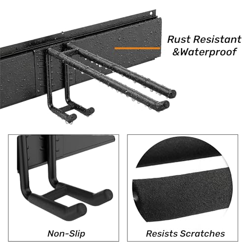SopimusZ Skiaufbewahrung Skihalter für 10 Paare Ski Snowboard Rack Wandhalterung,Haus und Garage Ski Storage Rack Wandhalterung hält 300LBS/136KG