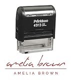 ✅ Printtoo Personalizado rojo Auto entintado personalizado Sello personalizado firma Sello de goma|Printtoo Personalizado negro Auto entintado personalizado Sello personalizado firma Sello de goma |Printtoo Personalizado negro Auto entintado personalizado firma Estampador de goma de sello personalizado