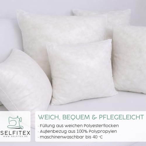 Selfitex Modisches Couchkissen XXL 60x80 cm, Sofakissen mit Füllung und Bezug, kuschelweiches Lesekissen, dekoratives Fernsehkissen, Deko- und Kopfkissen, Rückenkissen (Anthrazit)